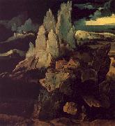 Joachim Patenier, Saint Jerome in a Rocky Landscape